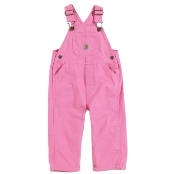 Carhartt Other - Carhartt Infant Canvas Pink Overalls 9M or 12M NEW